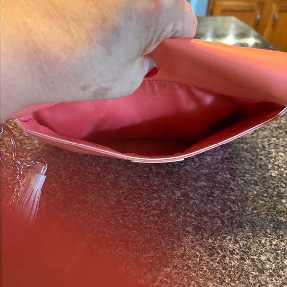 Vera Bradley laser cut Orange Crossbody Bag with Tassels - Picture 5 of 7